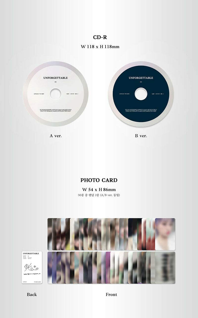 Amazon.co.jp: LOVELYZ UNFORGETTABLE 7th Mini Album B VER. 1ea CD+